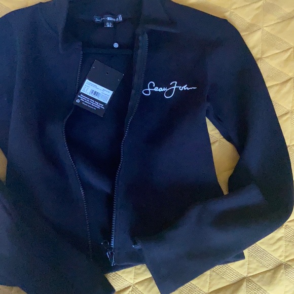 Missguided Tops - Sean John x Missguided cropped Zip up
